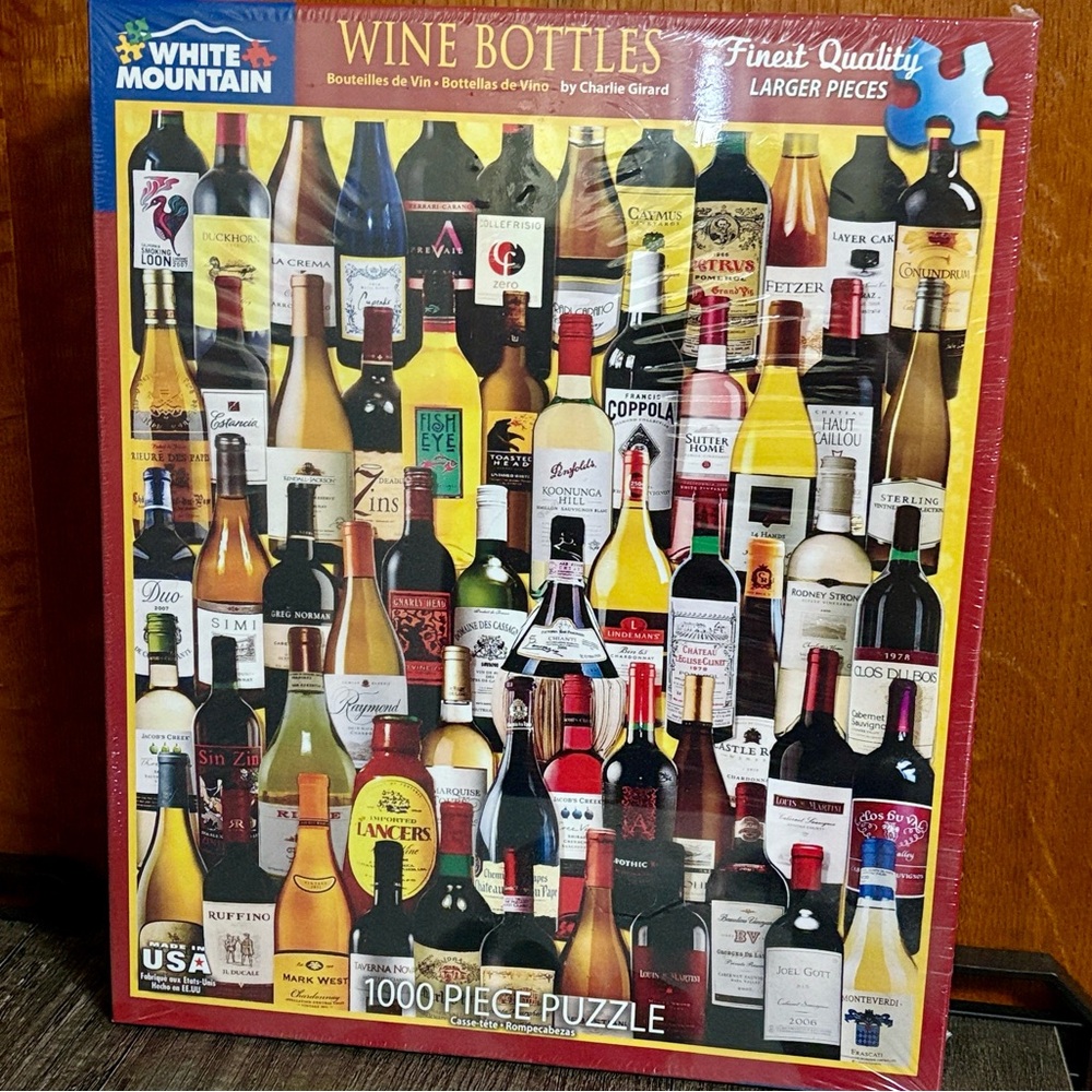 White Mountain Wine Bottle Puzzle